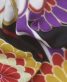 卒業式袴レンタルNo.687[和遊楽][レトロモダン]黒×赤紫ストライプ・菊